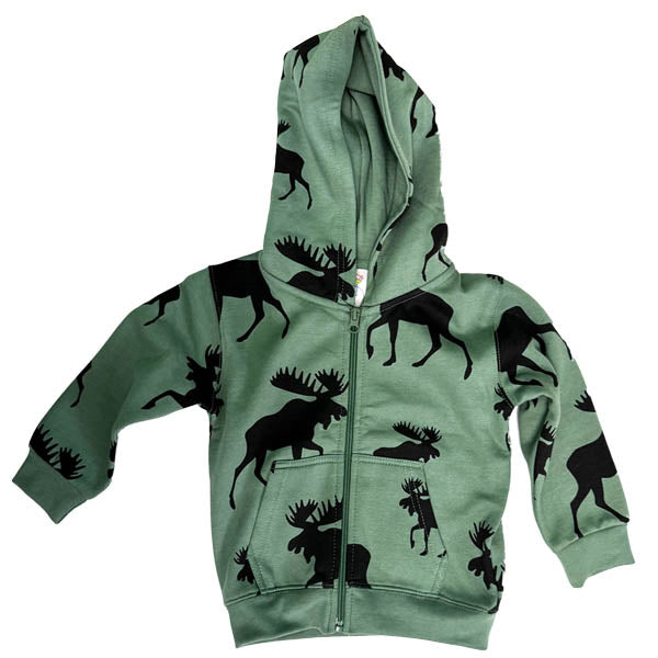 INFANT FULL ZIP W/ALLOVER PRINT