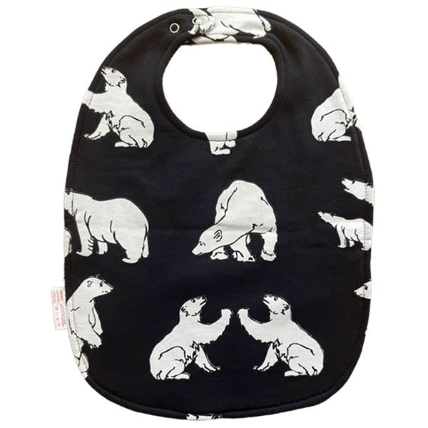 Bibs W/Allover Polar Bear Print - Navy