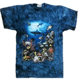 Men and Women T-Shirt with various designs. Navy / Sea Life 