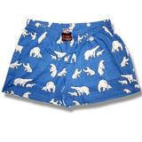 Women's Boxer Shorts / Pyjama Shorts / Blue with white Polar Bears