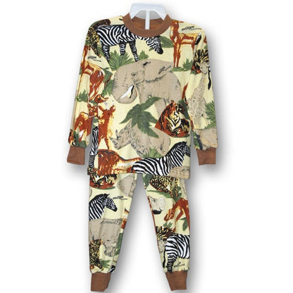 Kids Pyjamas Set.  Zebra/Yellow/Brown/ long sleeve 