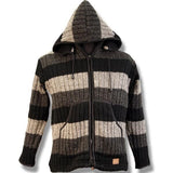 Adult Wool Rib Jacket with hood