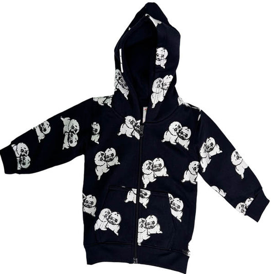 INFANT FULL ZIP W/ALLOVER PRINT