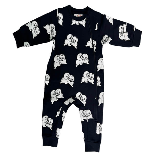 INFANT  ROMPER W/ALLOVER PRINT