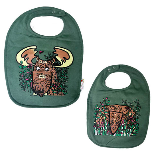 Floppy Bibs  - Moose  Floppy - Alpine Green