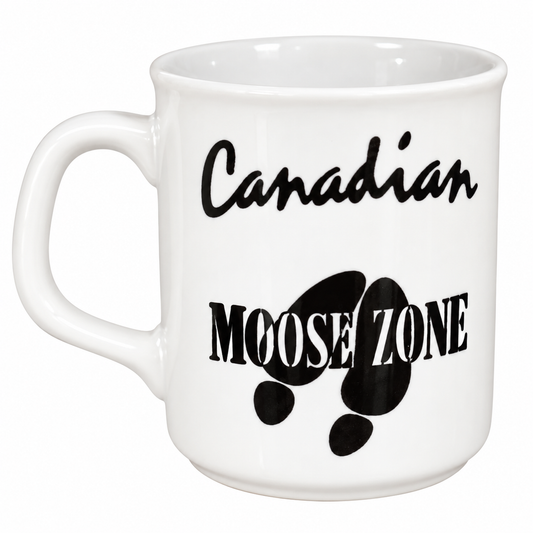 White Canadian Moose Zone Mug