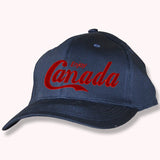 Men and Women's Baseball caps. Enjoy Canada. Navy Adjustable Caps.