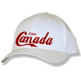 Men and Women's Baseball caps. Enjoy Canada. Enjoy Canada. White Adjustable Caps. 