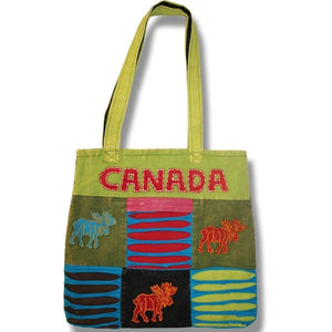 Pure Hand Craft Nepal Multicolored Tote Bag. Beautifully 100% handmade and decorated. 100% Cotton