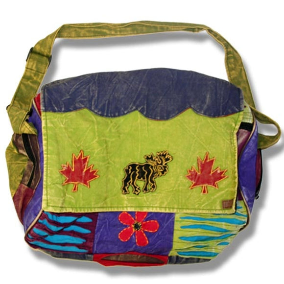 Pure Hand Craft Nepal Roll Flap Bag