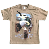 Youth T-shirt with Various designs / Safari Green / Eagles 