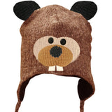 Wool Animal Head Tuques/Hats for Kids. Beaver