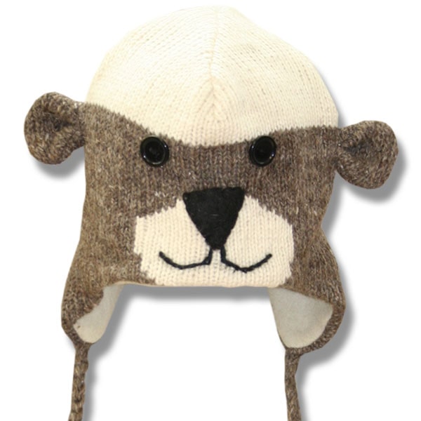 Wool Animal Head Tuques / Hats for Men and Women / Dog