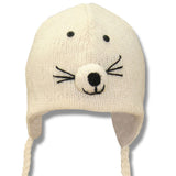 Wool Animal Head Tuques/Hats for Kids. Seal