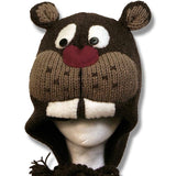 Wool Animal Head Tuques/Hats for Kids. Comic Beaver 