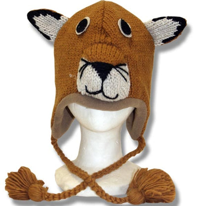 Wool Animal Head Tuques/Hats for Kid. Mt Lion