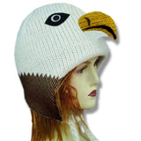 Wool Animal Head Tuques/Hats for Kids. Eagle