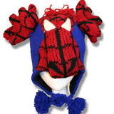 Wool Animal Head Tuques/Hats for Kids. Spider Moose