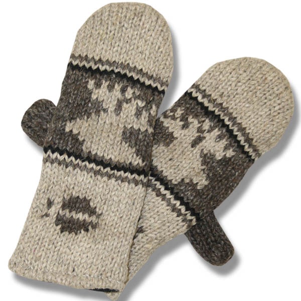 Wool Mittens for Men and Women.