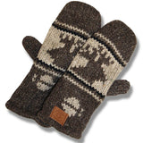 Products Wool Mittens/gloves for Kids/Moose Brown Background