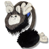 Wool Animal Earmuffs for Men and Women. Moose Brown Background