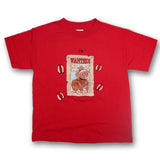 Kids T-shirts with printed design / Red I am Wanted