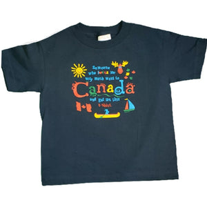 Kids T-shirt with various Designs / Navy / Someone who loves me