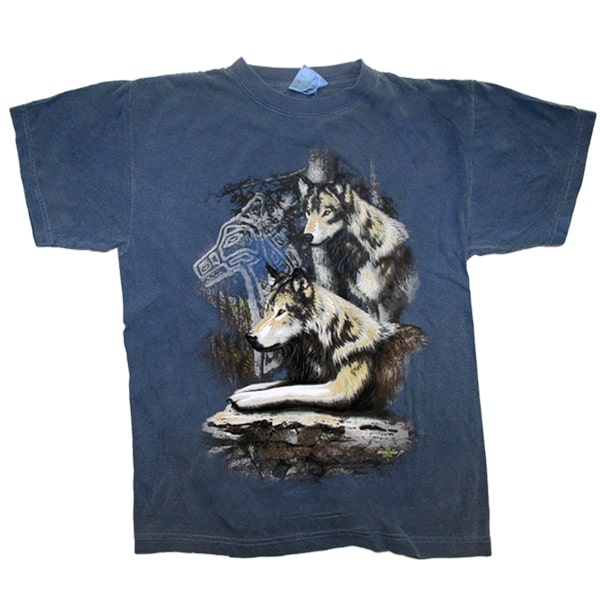 Youth T-shirt with Various designs / Navy / Wolves