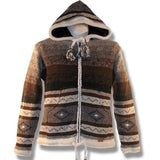 Wool Jacket with Zip Off Hood for men and women / Navaho Brown. Adult wool sweater winter jacket for men and women Canada souvenir design handmade adult wool sweater winter Jacket for men and women Canada souvenir design handmade northern lifestyle Canada 100%wool easy online shopping coat vest Nepal best quality winter spring all seasons Outwear. 