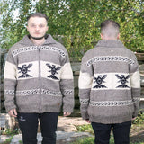 Wool Nordic Jackets for men and women / Thunderbird.  adult wool sweater-winter jacket-men-women-canada-souvenir-design-handmade→adult-wool-sweater-winter-jacket-men-women-canada-souvenir-design-handmade-northern-lifestyle-canada-100%wool-easy online shopping-coat-vest-Nepal-best quality-winter-spring-all seasons.