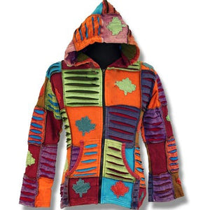 Nepal Rib Jacket with Maple Leaf for Youth