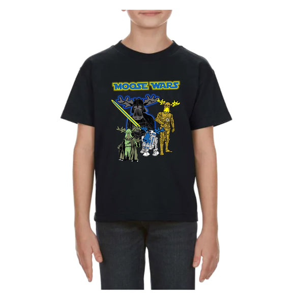 Kids T-shirts with printed design / Black Moose Wars