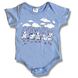 Onesies avec des dessins comiques 100% coton, confortables et doux pour bébés