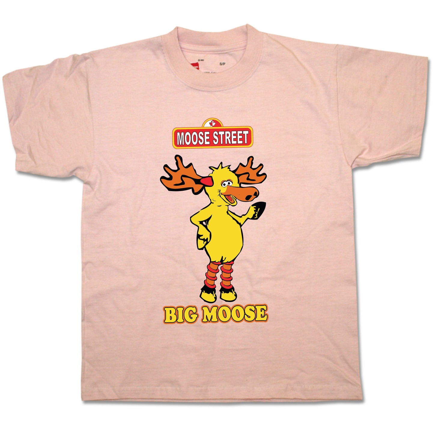 Kids T-shirts with printed design / Light Pink Big Moose