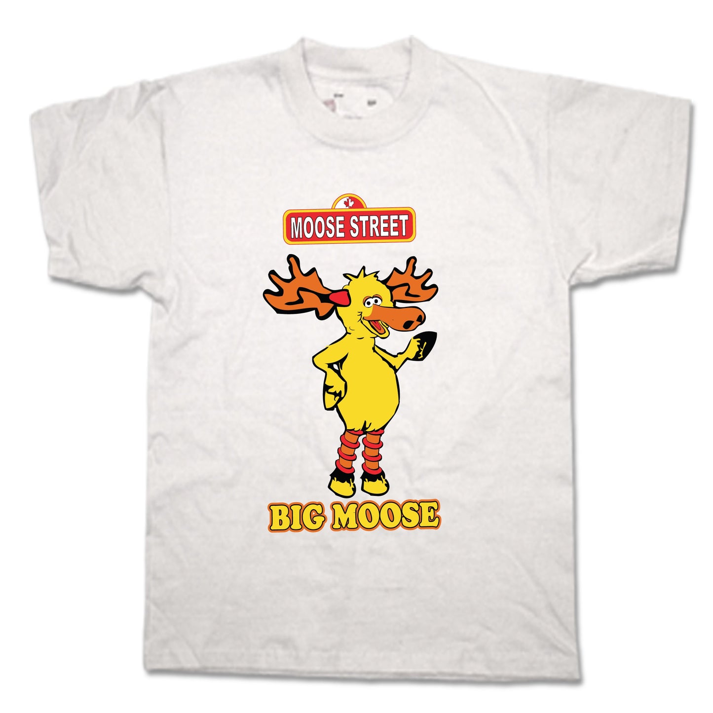 Kids T-shirts with printed design / White Big Moose