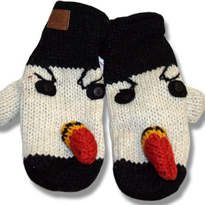 Products Wool Animal Mittens for Men and Women. Polar Bear