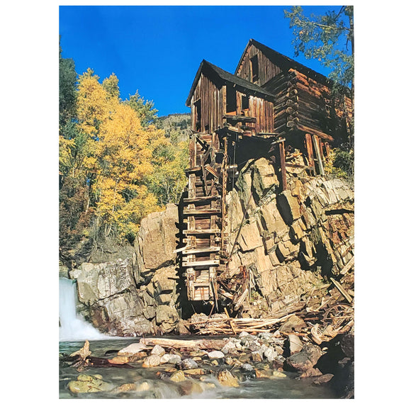 Crystal Mill, Portrait Wall Art Photography. 20X16 Inches