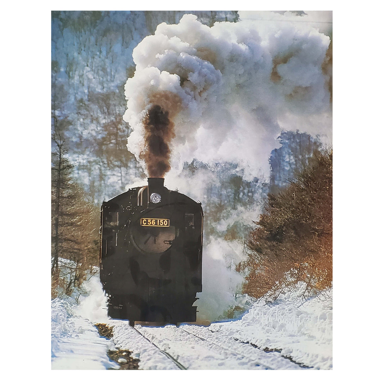 Steam Locomotive, Portrait Wall Art Photography. 20X16 Inches ...