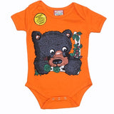 Newborn, Babies Black Bear Floppy Onesie, unisex Bodysuits