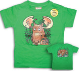 Kids Floppy T-shirt. Green / Moose